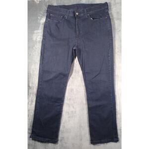 Levis 514 Mens Jeans 38x30 Dark Blue Straight Leg Fit Dark Wash Denim